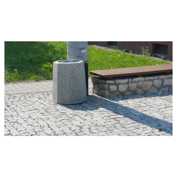 Kosz betonowy ośmiokątny 70l. kod: 108