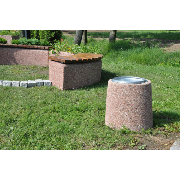 Kosz betonowy okrągły 26l. kod: 117