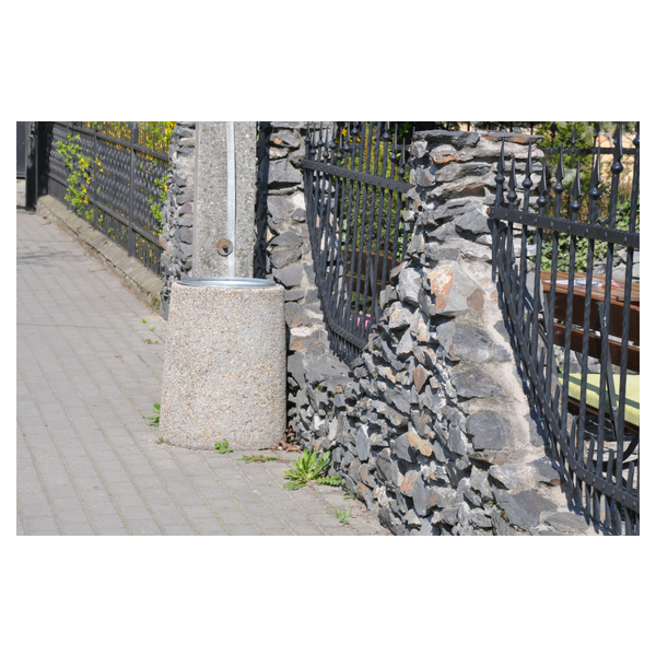 Kosz betonowy okrągły 70l. kod: 119