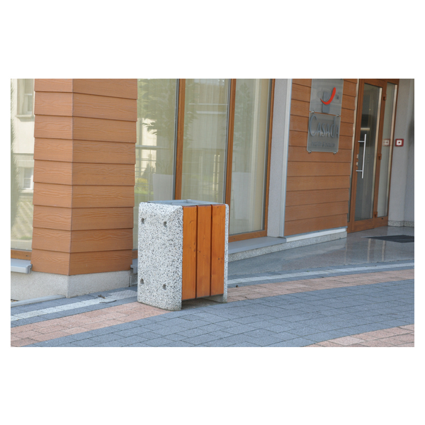 Kosz betonowo-drewniany 60l. kod: 124