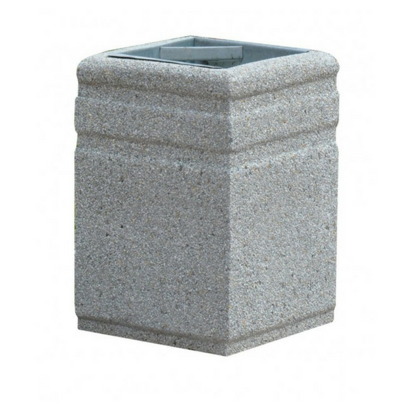 Kosz betonowy kwadratowy 40l. kod: 126