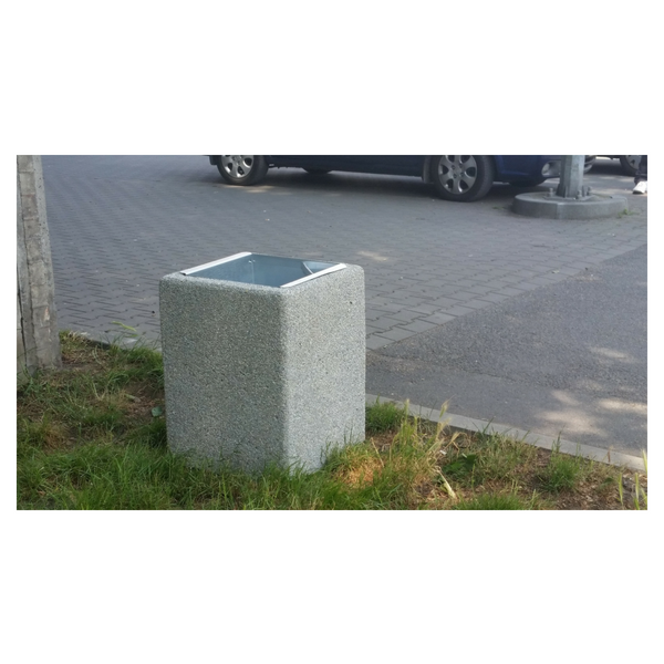 Kosz betonowy kwadratowy 40l. kod: 127