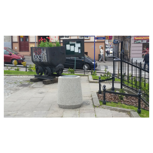 Kosz betonowy “beczka” 70l. kod: 128