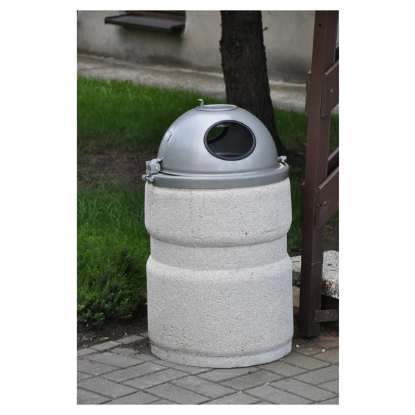 Kosz betonowy z kopułą 40l. kod: 136