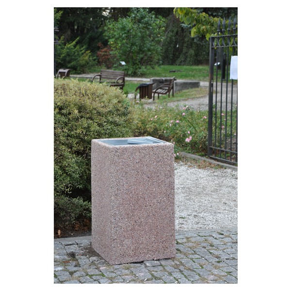 Kosz betonowy kwadratowy 70l. kod: 140