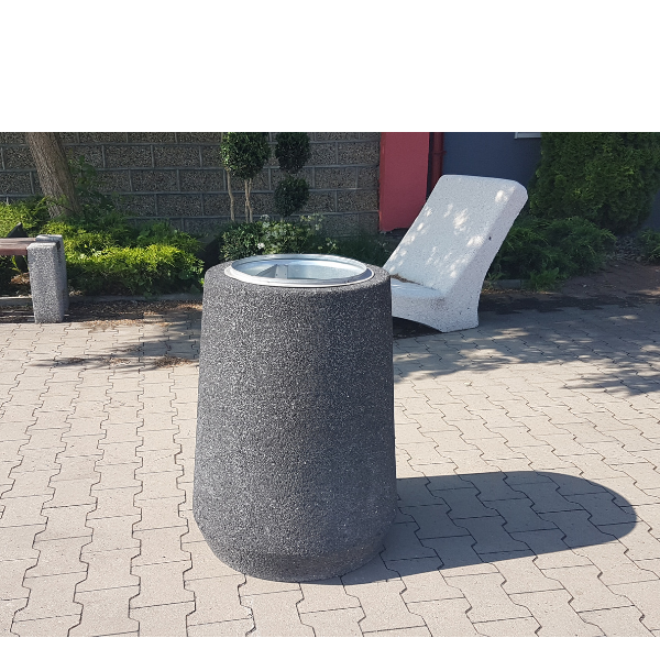 Kosz betonowy “beczka wysoka” 70l. kod: 154