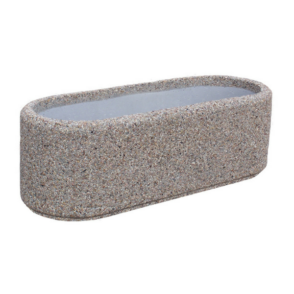 Donica betonowa owalna 150x60x50 kod: 219