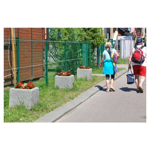 Donica betonowa kwadratowa 50x50x50 kod: 230