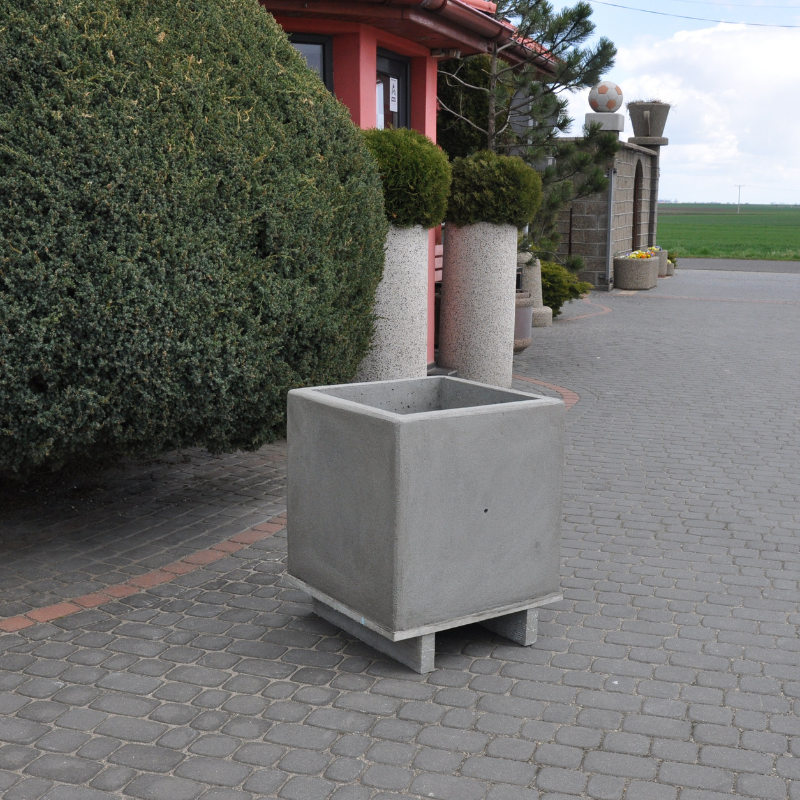 Donica betonowa kwadratowa 60x60x60 kod: 231A