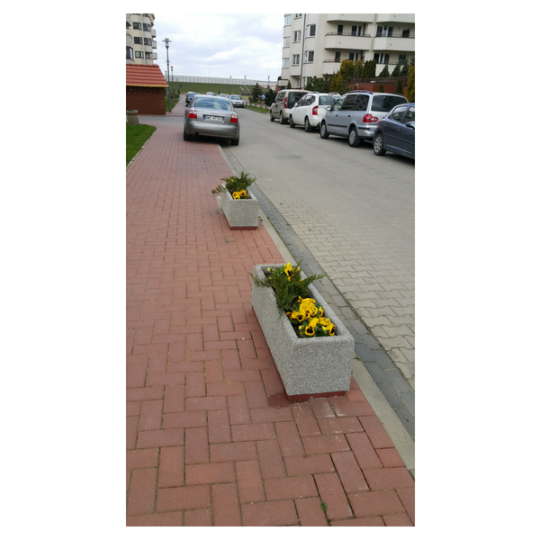 Donica betonowa prostokątna 100x30x32 kod: 240