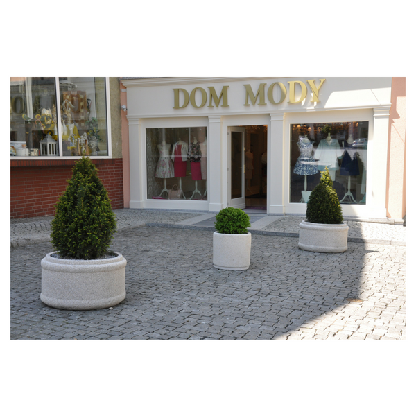 Donica betonowa okrągła 80×50 kod: 248