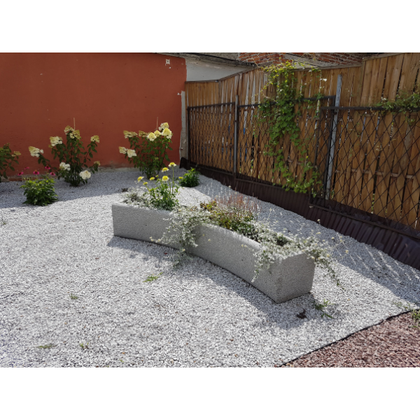 Donica betonowa łukowa 230x40x40 kod: 263