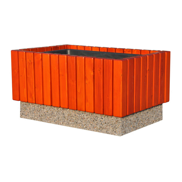 Donica betonowo-drewniana 87x56x46 kod: 270