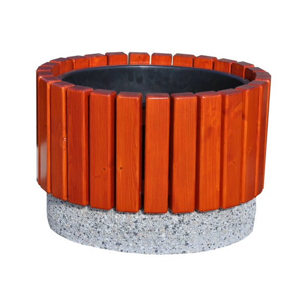 Donica betonowo-drewniana 63×42 kod: 273