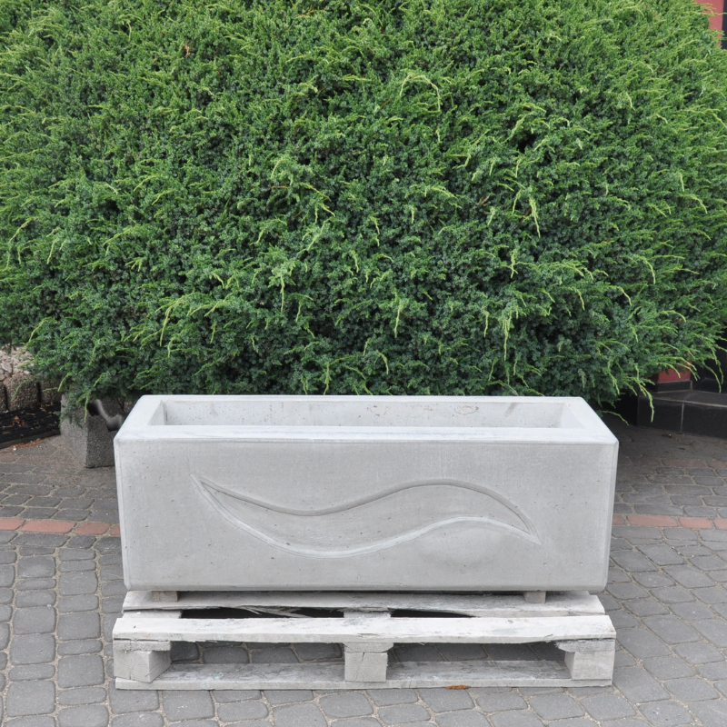 Donica prostokątna z betonu archit. 120x40x40 kod: 282