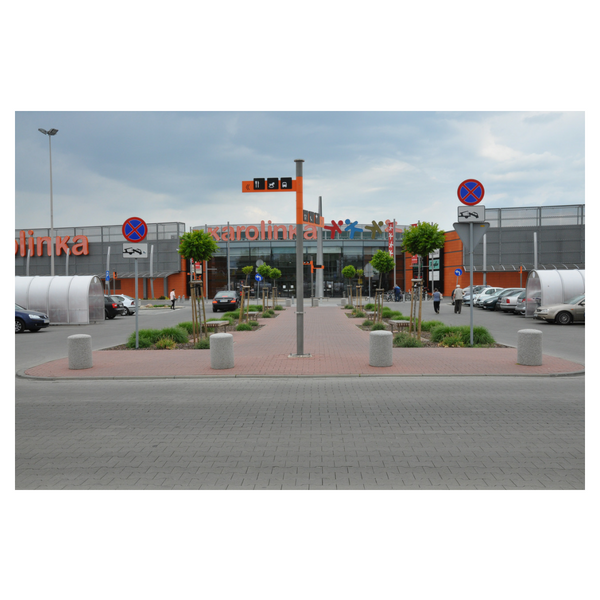 Betonowy słupek parkingowy wys. 70cm Ø 40cm kod: 308