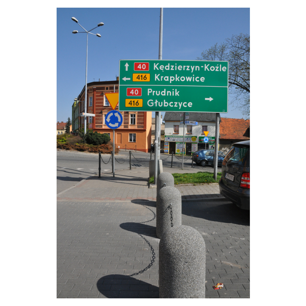 Betonowy słupek parkingowy wys. 80cm Ø 40cm kod: 323