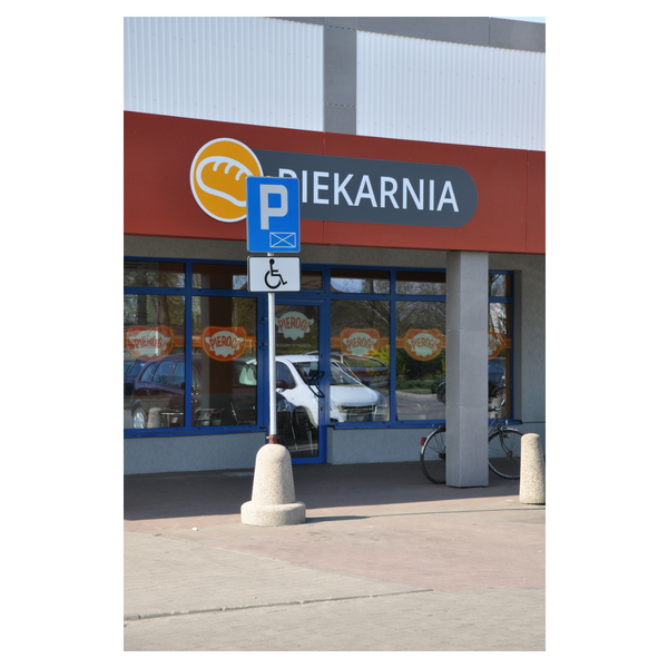 Betonowy słupek parkingowy wys. 80cm Ø /65cm kod: 335