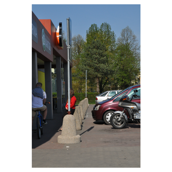 Betonowy słupek parkingowy wys. 80cm Ø /65cm kod: 335