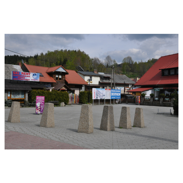 Betonowy słupek parkingowy wys. 78cm Ø 24/34 kod: 343