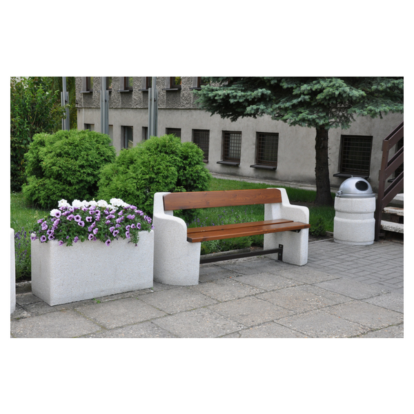 Ławka betonowa 190×56 wys. 80 kod: 404