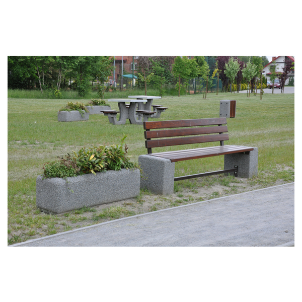 Ławka betonowa 200×45 wys. 80 kod: 408