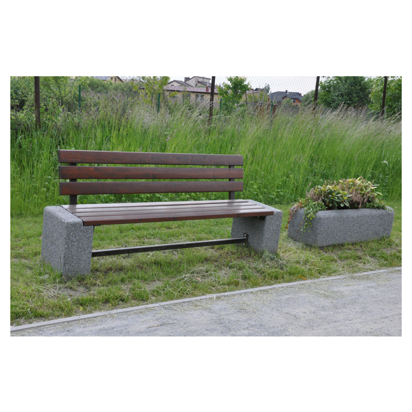 Ławka betonowa 200×45 wys. 80 kod: 408