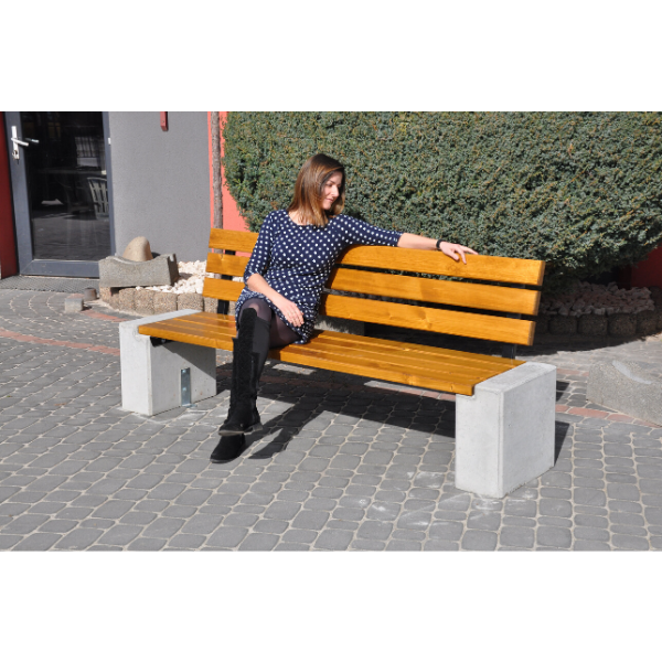 Ławka z betonu archit. 200×45 wys. 80 kod: 408A