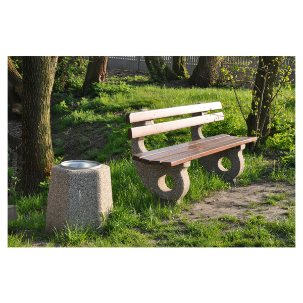 Ławka betonowa 200×43 wys. 88 kod: 412