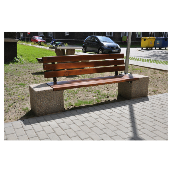 Ławka betonowa 200×40 wys. 87 kod: 429