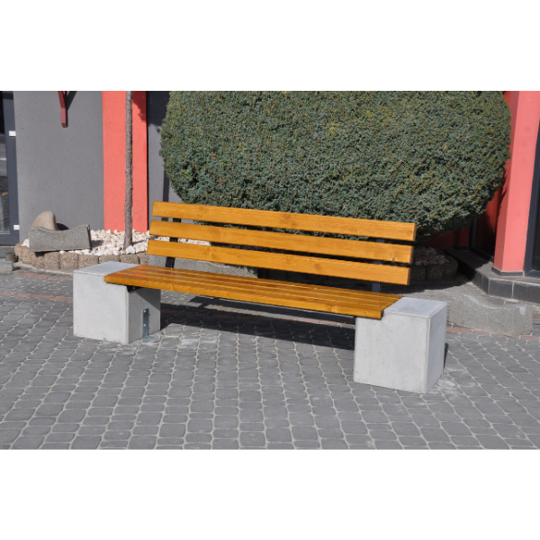 Ławka z betonu archit. 200×40 wys. 80 kod: 429A