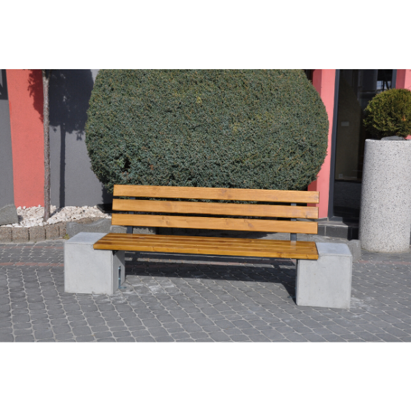 Ławka z betonu archit. 200×40 wys. 80 kod: 429A
