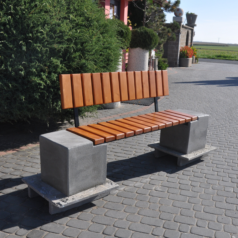 Ławka betonowa 200×40 wys. 80 kod: 429P