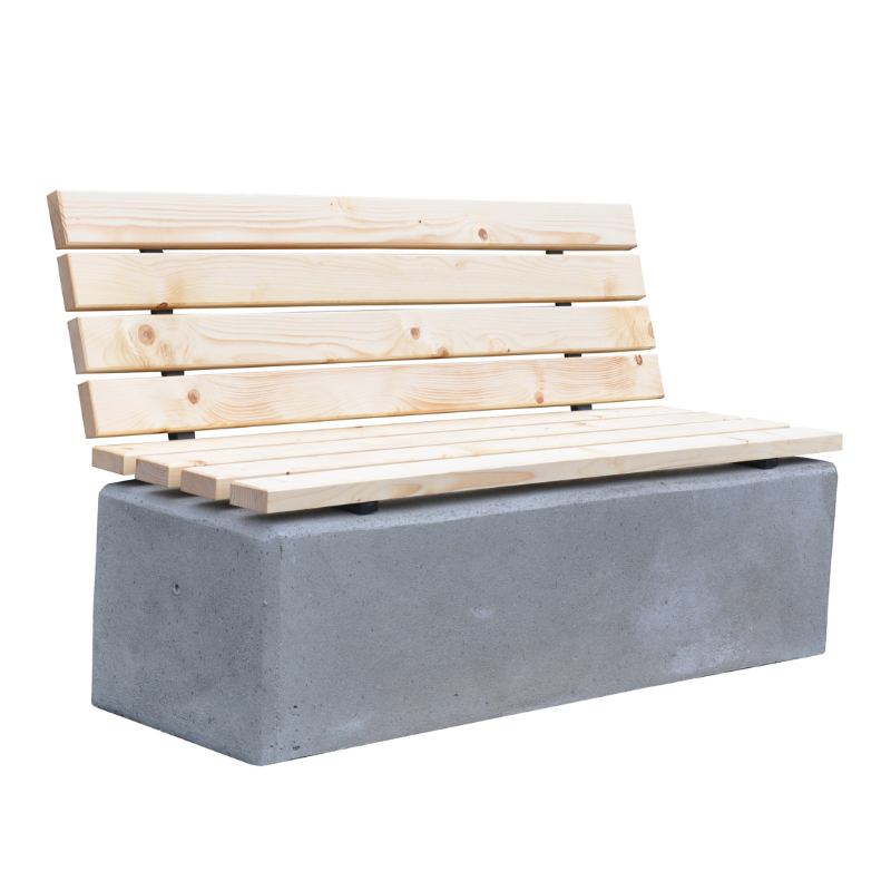 Ławka betonowa 150×50 wys. 100 kod: 458