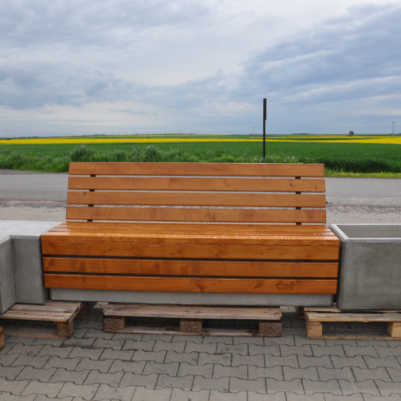 Ławka betonowa 150×50 wys. 100 kod: 458