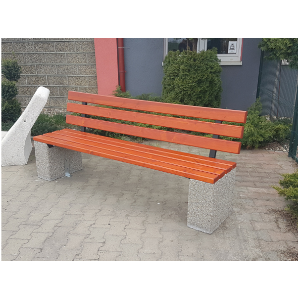 Ławka betonowa 200×45 wys. 86 kod: 461