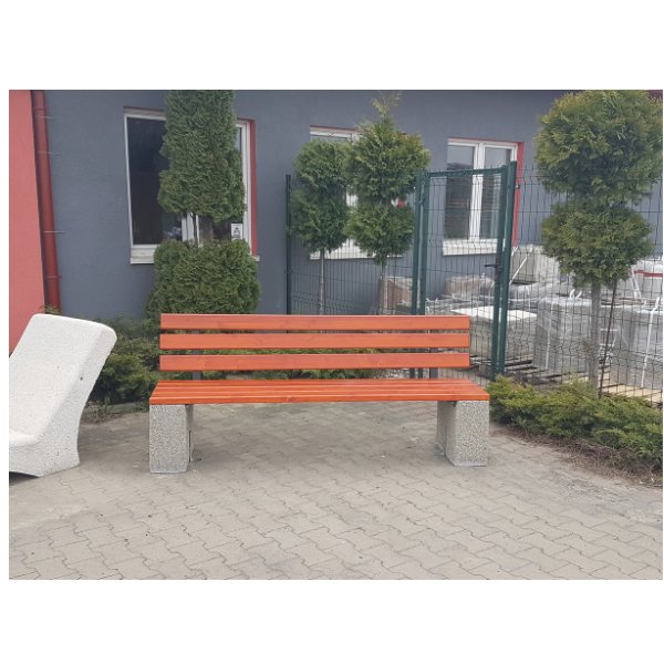 Ławka betonowa 200×45 wys. 86 kod: 461