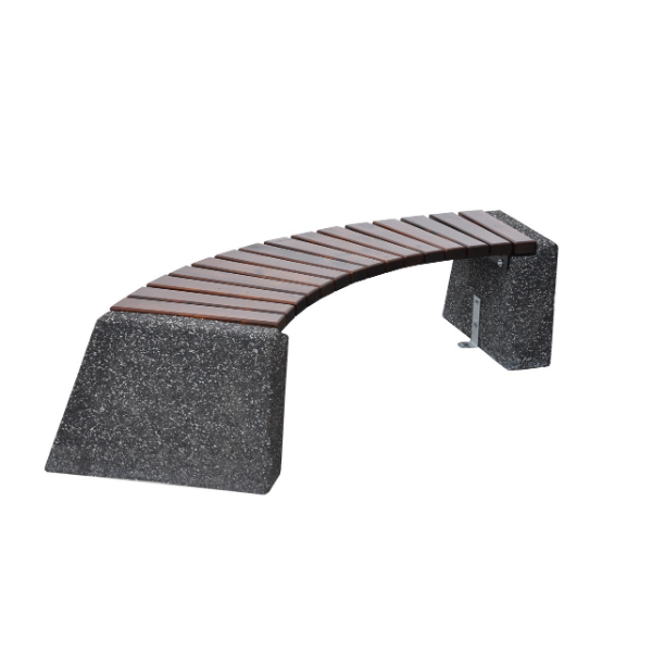 Ławka betonowa łukowa 190×44 wys. 44 kod: 469