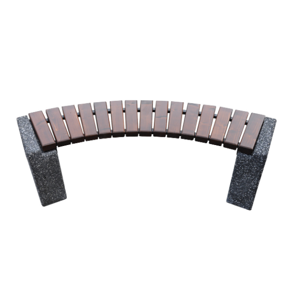 Ławka betonowa łukowa 190×44 wys. 44 kod: 469