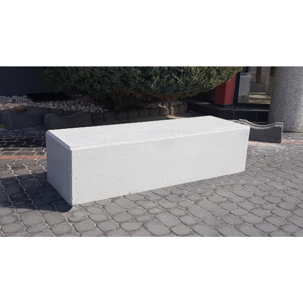 Ławka z betonu archit. 150×50 wys. 42 kod: 471
