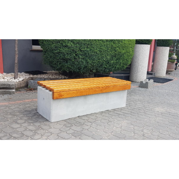 Ławka z betonu archit. 150×56 wys. 48 kod: 471B