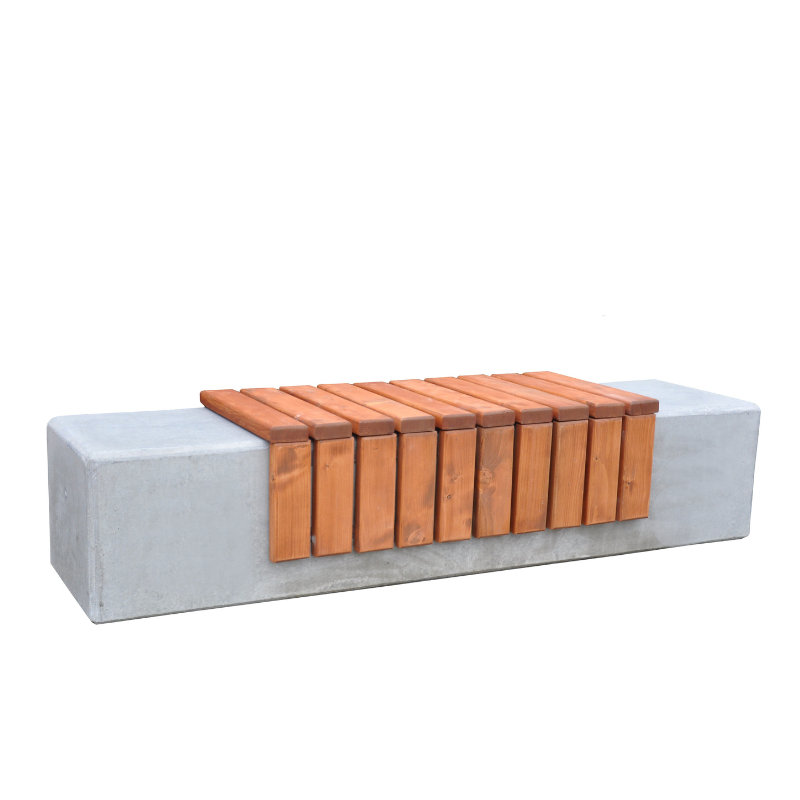 Ławka z betonu archit. 200×50 wys. 42 kod: 473