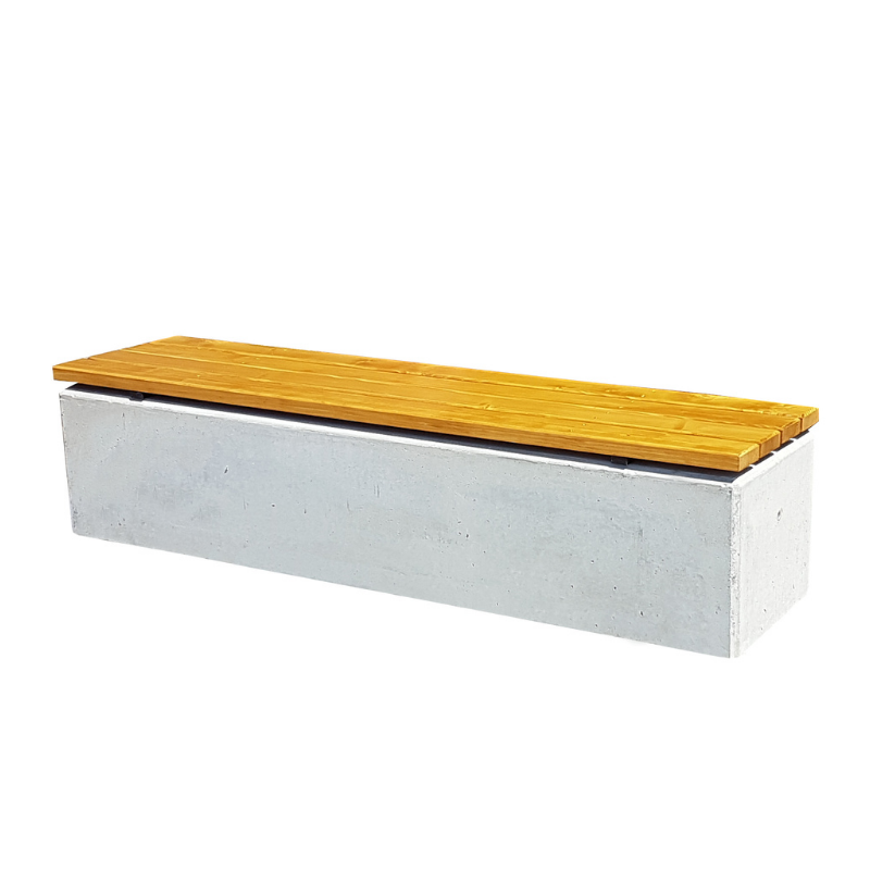 Ławka z betonu archit. 200×50 wys. 48 kod: 473B
