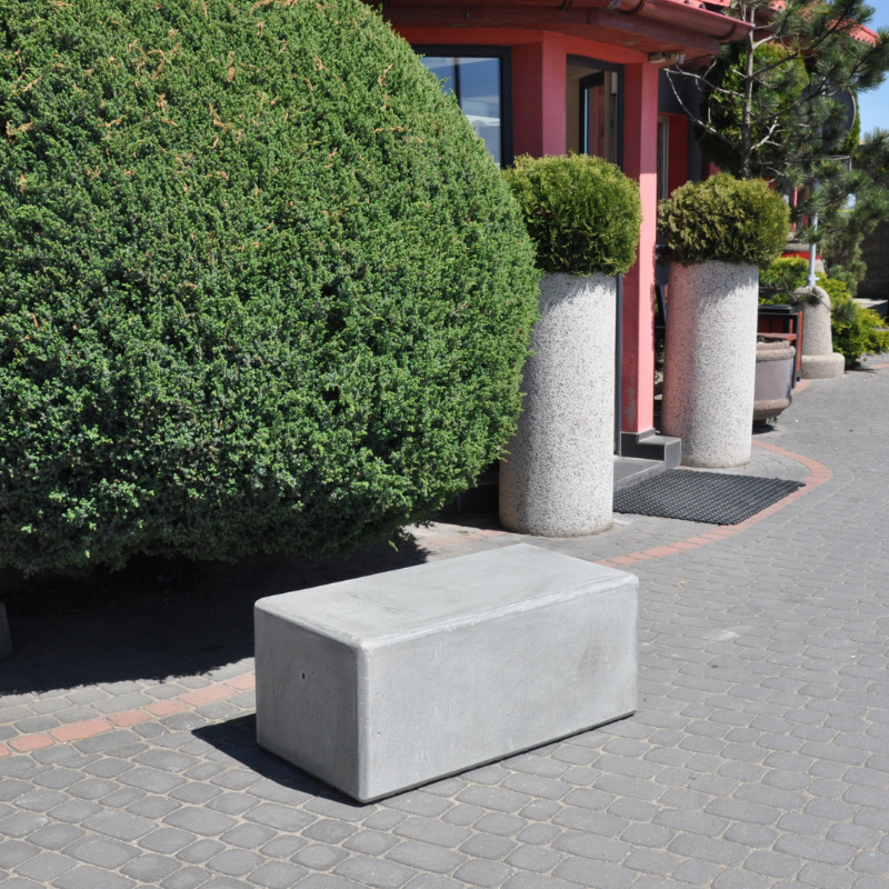 Ławka z betonu archit. 100×50 wys. 42 kod: 476