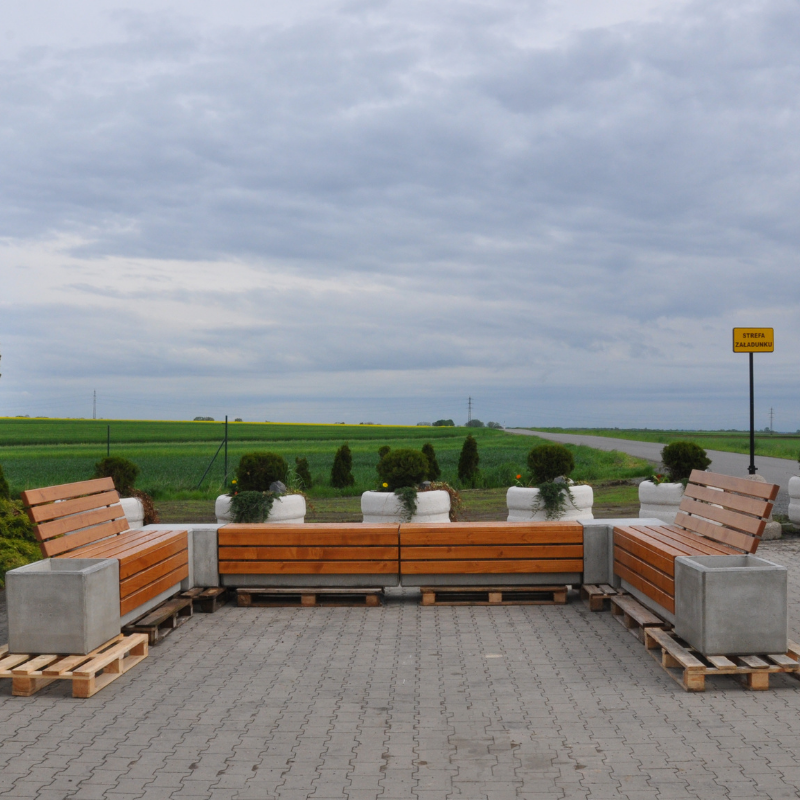 Ławka betonowa 150×50 wys. 50 kod: 481
