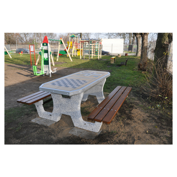 Betonowy stół do gry w szachy/chińczyka kod: 503