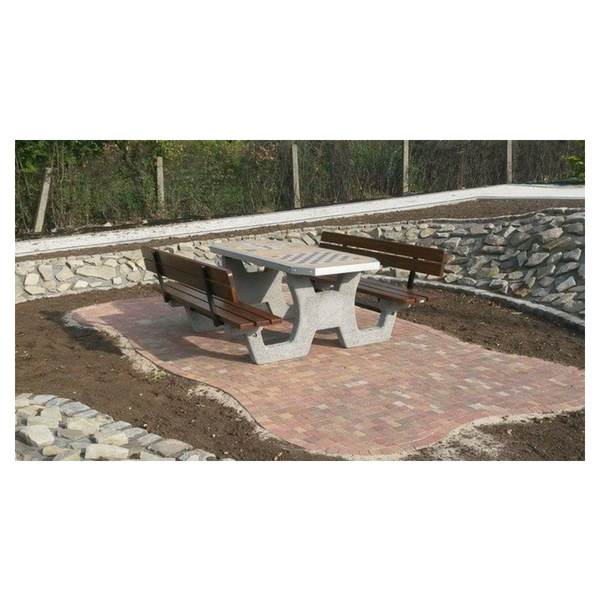 Betonowy stół do gry w szachy/chińczyka kod: 519