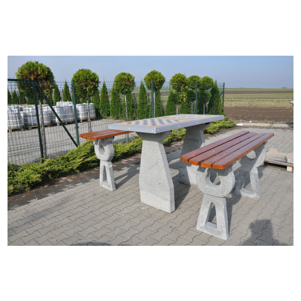 Betonowy stół do gry w szachy/chińczyka kod: 522