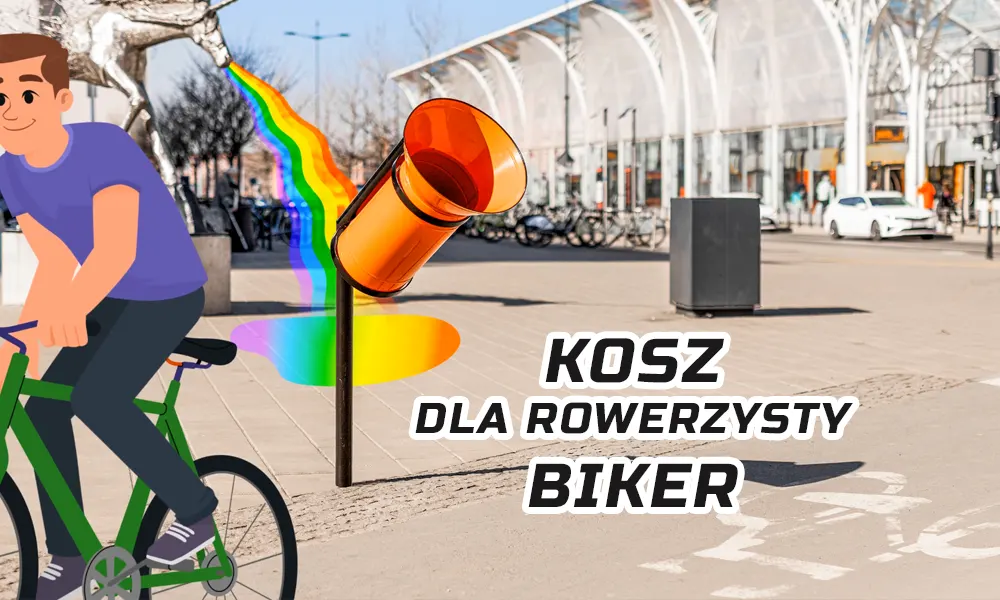 Kosz dla rowerzystów BIKER