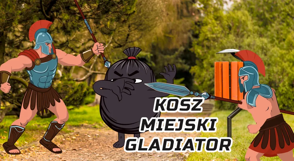 Kosz na śmieci Gladiator